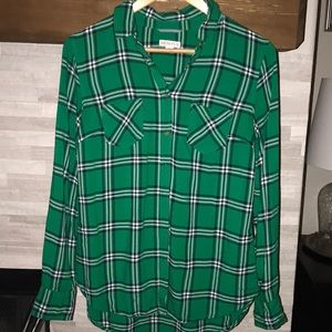 Merona plaid button down